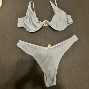 Zaful Light Blue Swimwear